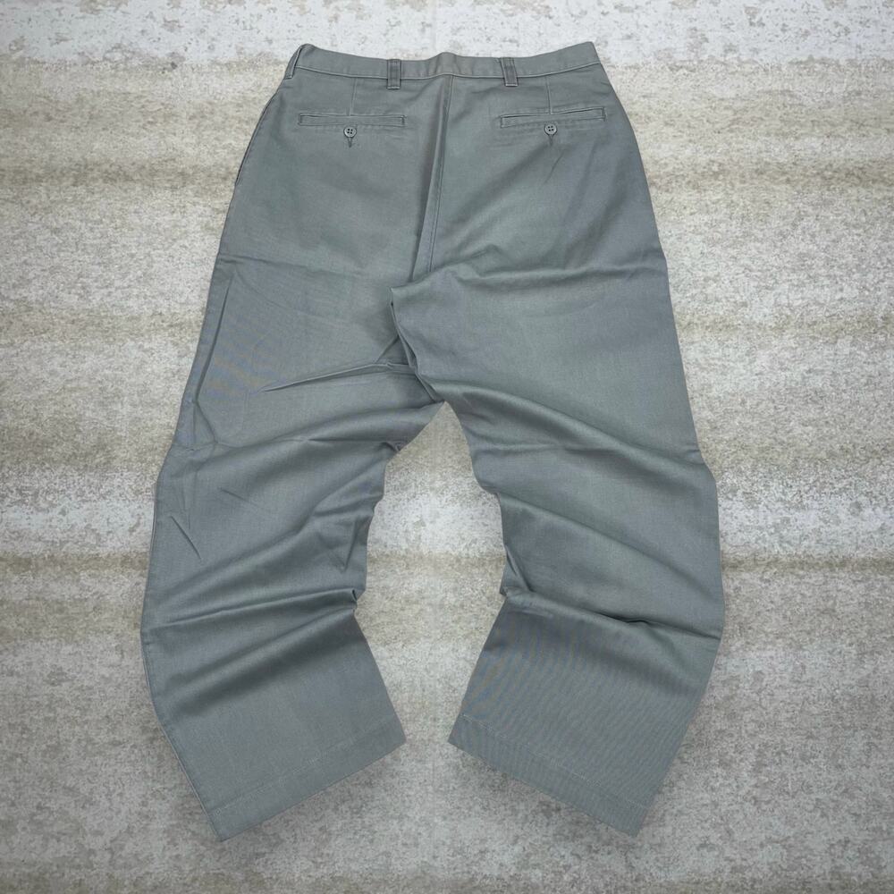 Vintage 90s St Johns Bay Khakis Pants 34x30 Baggy Wide Leg Sage Green
